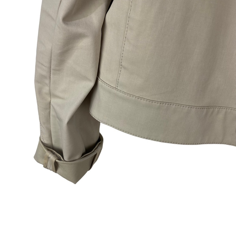 Lafayette 148 Moto Jacket Blazer Tan Women’s Size 10 Beige New York Full Zip - Picture 3 of 7